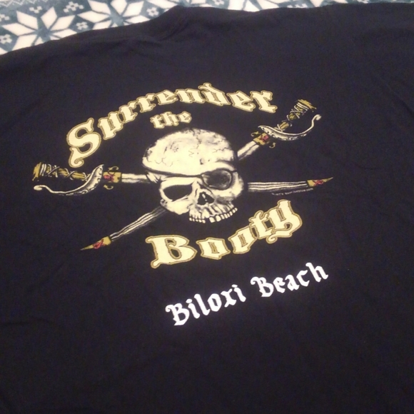 ๐ โ๏ธ Surrender the Booty โ Pirate Shirt Medium Biloxi Beach ๐๏ธ Mississippi ๐ - Picture 2 of 6